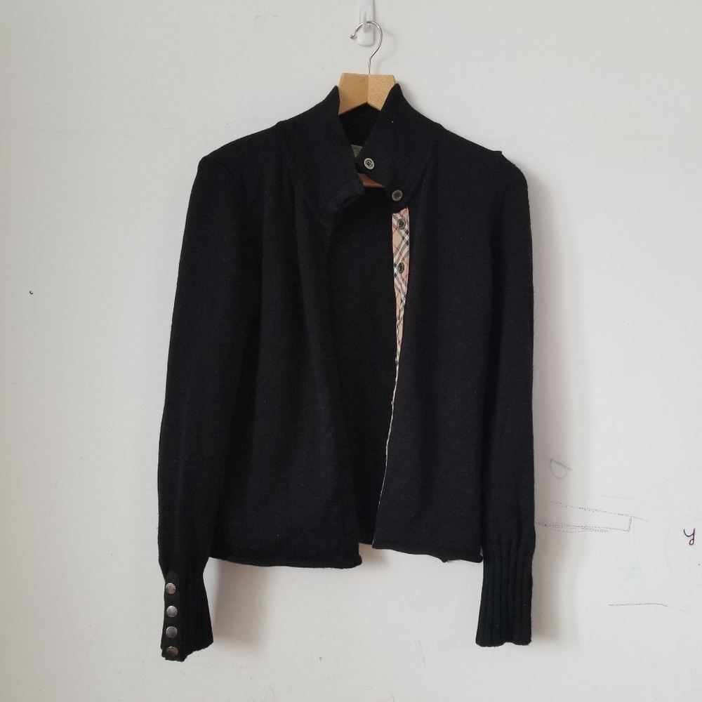 Burberry London Extra Fine Merino Wool Cardigan, L